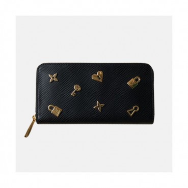 Louis Vuitton 2019 Womens Love Lock Epi Zippy Wallet M63991 - 루이비통 2019 여성 러브락 에삐 지피 월릿 장지갑 LOUW0080.Size(19.5cm).블랙