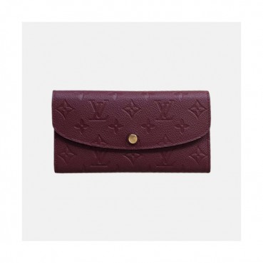 Louis Vuitton 2019 Ladies Monogram Emilie Wallet M64084 - 루이비통 모노그램 에밀리 월릿 장지갑 LOUW0078.Size(19cm).와인