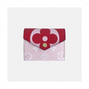 Louis Vuitton 2019 Ladies Monogram Zoe Wallet - 루이비통 여성용 모노그램 조에 월릿 LOUW0009.Size(9.5cm).레드+핑크