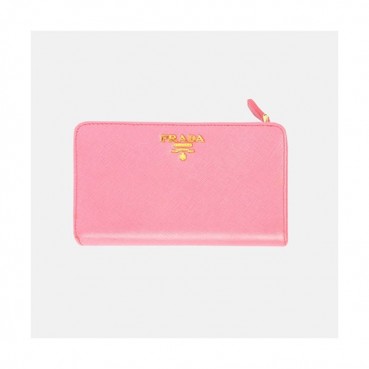 Prada 2019 Womens Saffiano Metal Middle Wallet - 프라다 여성 사피아노 메탈 중지갑 Pra0544x.Size(14cm).베이비핑크