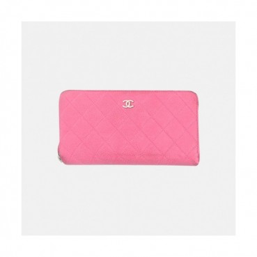 Chanel 2019 Womens CC Logo Soft Caviar Long Purse - 샤넬 여성 CC로고 소프트 캐비어 장지갑 Cnl0343x.Size(19cm).핑크