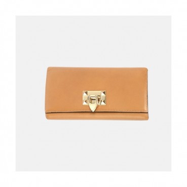 Valentino 2019 Womens Rockstud Leather Long Purse - 발렌티노 여성 락스터드 레더 장지갑 Val0164x.Size(19cm).카멜