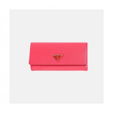 Prada 2019 Womens Saffiano Steel Logo Long Wallet 1MH132 - 프라다 여성 사피아노 스틸 고로 장지갑 Pra0539x.Size(19cm).핫핑크