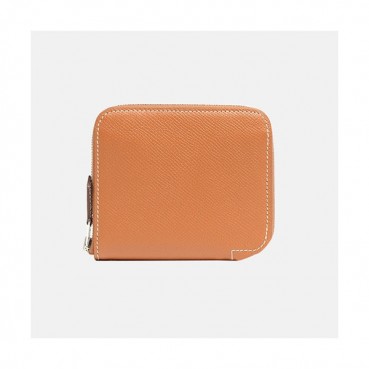 Hermes 2019 Womens Silk in Zippy Small Wallet - 에르메스 여성 실크인 지피 반지갑 Her0235x.Size(11cm).브라운