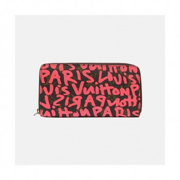 Louis Vuitton 2019 Womens Graffit Zippy Wallet - 루이비통 여성 그패피티 지피 월릿 Lou0934x.Size(19.5cm).네온컬러