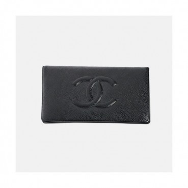 Chanel 2019 Womens CC Logo Cavier Long Purse - 샤넬 여성 cc로고 캐비어 장지갑 Cnl0332x.Size(18.3cm).블랙