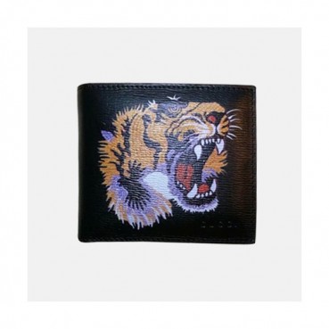 Gucci 2019 Tiger Print GG Supreme Wallet 451268 - 구찌 타이거 프린트 gg 수프림 반지갑 Guc0558x.11CM.블랙
