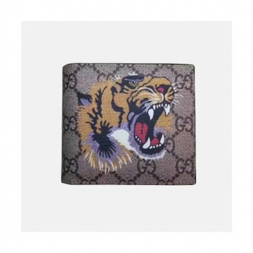 Gucci 2019 Tiger Print GG Supreme Wallet 451268 - 구찌 타이거 프린트 gg 수프림 반지갑 Guc0555x.11CM.브라운