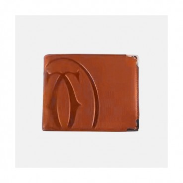Cartier 2018 Mens Leather Bifold Purse - 까르띠에 남성 신상 레더 반지갑 Car002x.브라운