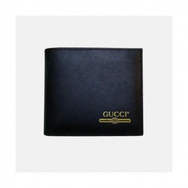 Gucci 2019 Mens Leather Bifold Wallet 547585- 구찌 로고 가죽 반지갑 블랙 Guc0531x.11CM