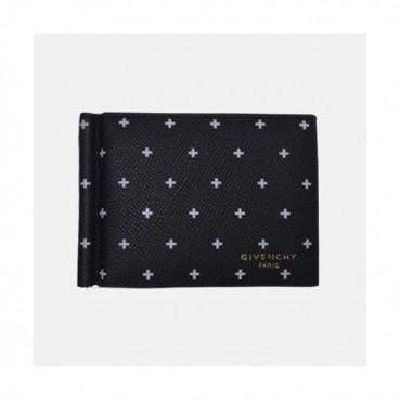 Givenchy 2019 Mens Logo Leather Bifold Wallet/Card Holder - 지방시 남성 신상 로고 레더 반지갑/카드 홀더 Giv0089x.블랙