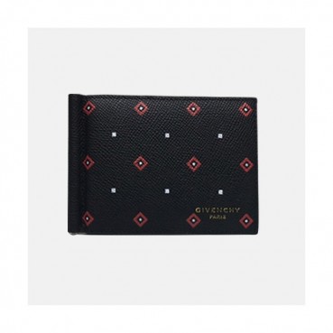 Givenchy 2019 Mens Logo Leather Bifold Wallet/Card Holder - 지방시 남성 신상 로고 레더 반지갑/카드 홀더 Giv0088x.블랙