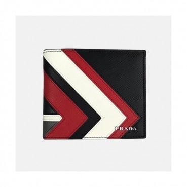 [매장판] Prada 2019 Saffiano Steel Logo Bifold Wallet 2M0513 - 프라다 사피아노 스틸로고 남자 반지갑 Pra0391x.11CM