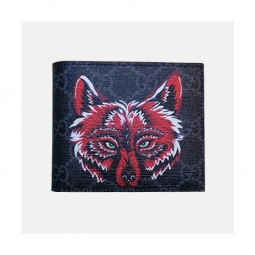 Gucci 2019 Supreme Fox Print Bifold Purse 451268 - 구찌 수프림 폭스 프린트 반지갑 451268 Guc0524.11CM