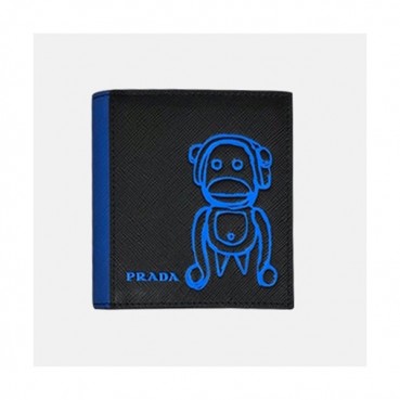 [매장판] Prada 2019 Mens Saffiano Malia Leather Biffold Purse  - 프라다 남성 신상 사피아노 마리아 레더 반지갑 Pra0384x.Size10CM 블루
