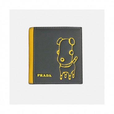 [매장판] Prada 2019 Mens Saffiano Malia Leather Biffold Purse  - 프라다 남성 신상 사피아노 마리아 레더 반지갑 Pra0382x.Size10CM 옐로우