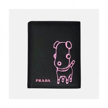 [매장판] Prada 2019 Ladies Saffiano Malia Leather Biffold Purse  - 프라다 여성 신상 사피아노 마리아 레더 반지갑 Pra0381x.Size11CM 핑크