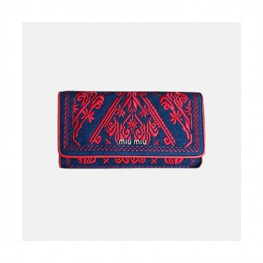 18/19 MiuMiu Ladies Matelassé Logo Long Purse 5MH109 - 미우미우 마테라쎄 로고 남자 장지갑 MIU0079X  19.5CM