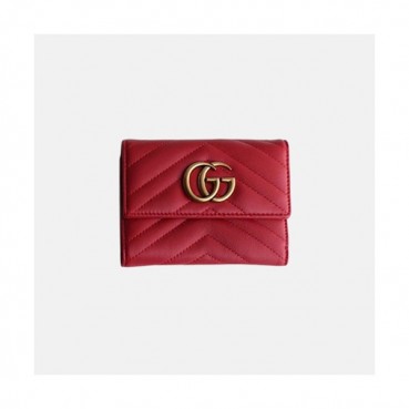 Gucci GG Marmont Matelassé Wallet - 구찌 남자반지갑,구찌 마몬트 마틀라세 지갑 GUC0245 12.5CM