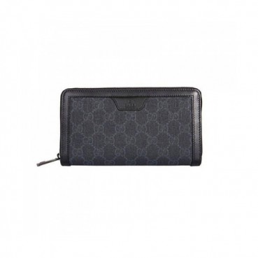 [구찌] GG 슈프림 라운더 블랙 322147 남성용 장지갑 gu0015q - Gucci Supreme Black Mens Wallet
