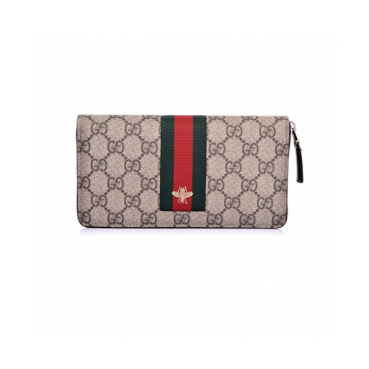 [구찌] GG 삼선 포인트 벌모양 408831 남성용 장지갑 gu0005q - Gucci GG Bee Mens Wallet