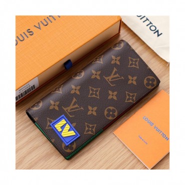 Louis Vuitton 2021 Men's Leather Wallet,19cm,LOUWT0520 - 루이비통 2021 남성요 레더 장지갑,19cm,브라운