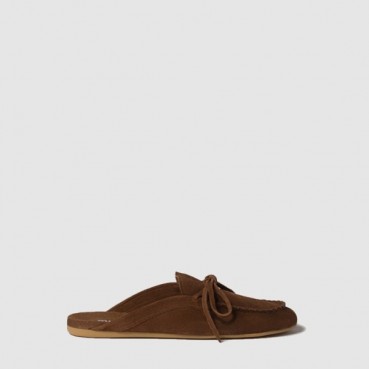 미우미우 여성 스웨이드 뮬 - Miumiu Womens Suede Mule 