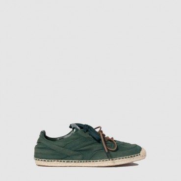 미우미우 여성 짐나지움 개버딘 스니커즈 - Miumiu Womens Gymnasium Gabardine Sneakers 
