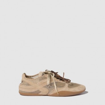 미우미우 남/녀 스웨이드 스니커즈 - Miumiu Unisex Suede Sneakers 
