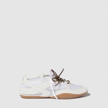 미우미우 남/녀 스웨이드 스니커즈 - Miumiu Unisex Suede Sneakers 