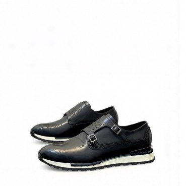 벨루티 남성 이스탄불 더블 몽크 스트랩 브로그 오피스 - Berluti Mens Istanbul Double Monk Strap Brogue Office 