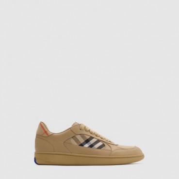 버버리 남/녀 체크 테라스 스니커즈 - Burberry Unisex Check Terrace Sneakers 