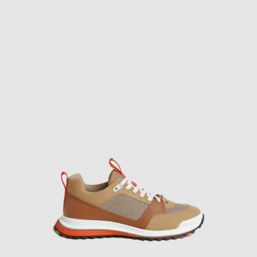 에르메스 남성 가죽 스니커즈 - Hermes Mens Leader Sneakers 