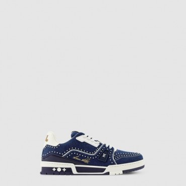 루이비통 남성 LV 트레이너 스니커즈 - Louis vuitton Mens LV Trainer Sneakers 