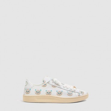 발렌티노 여성 나파 카프스킨 스니커즈 - Valentino Womens Napa Calfskin Sneakers 