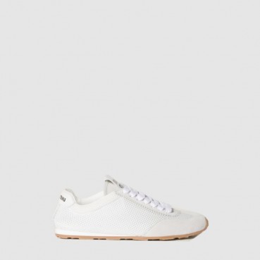 미우미우 여성 메쉬 스웨이드 플룸 스니커즈 - Miumiu Womens Mesh Suede Plume Sneakers 