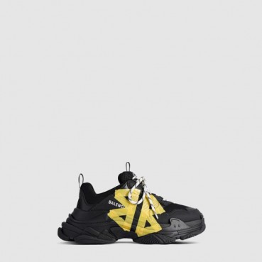 발렌시아가 남/녀 트리플 S 테이프 타입 스니커즈 - Balenciaga Unisex Triple S Tape Type Sneakers 
