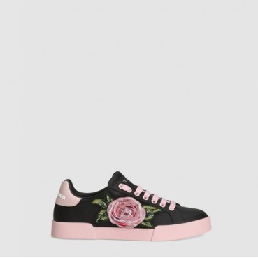돌체앤가바나 남/녀 가죽 포르토피노 스니커즈 - Dolc&Gabbana Unisex Leather Portofino Sneakers 