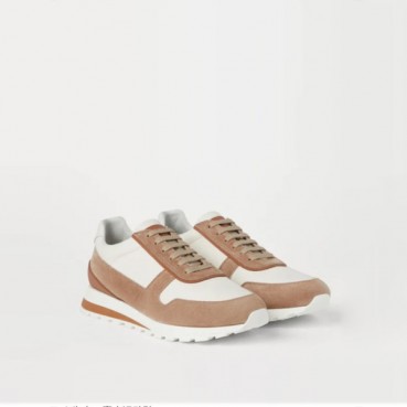 브루넬로쿠치넬리 남성 펀칭 패널 스니커즈 - Brunello Cucinelli Mens Punching Panel Sneakers 