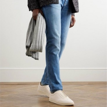 브루넬로쿠치넬리 남성 레더 스니커즈 - Brunello Cucinelli Mens Sneakers 