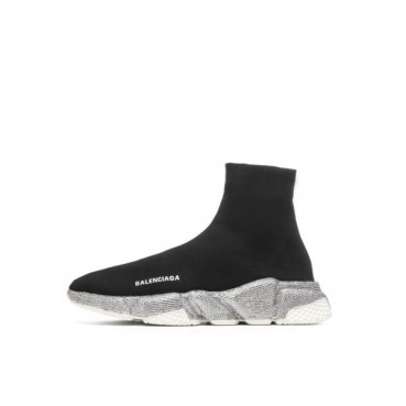 발렌시아가 남/녀 미들탑 스니커즈 - Balenciaga Unisex Black Sneakers 
