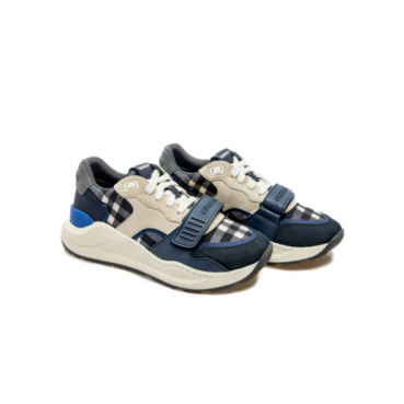버버리 남/녀 로우탑 스니커즈 - Burberry Unisex Biege Sneakers 
