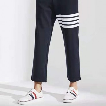 톰브라운 남성 화이트 스니커즈 - Thom Browne Mens White Sneakers 