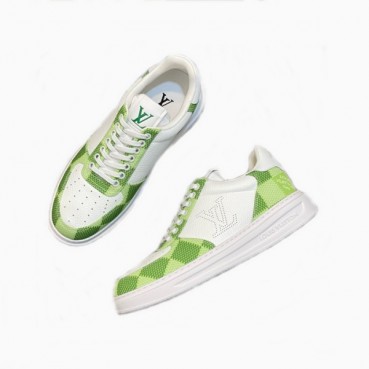 루이비통 남성 그린 스니커즈 - Louis vuitton Mens Green Sneakers 