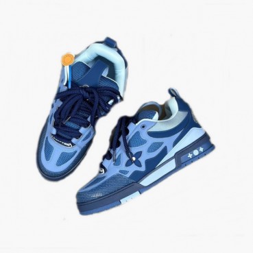 루이비통 남성 블루 스니커즈 - Louis vuitton Mens Skate Sneakers 