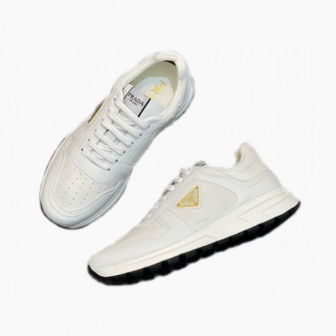 프라다 남성 화이트 스니커즈 - Prada Mens White Sneakers 