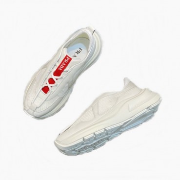 프라다 남성 화이트 스니커즈 - Prada Mens White Sneakers 