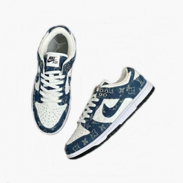루이비통 남성 블루 스니커즈 - Louis vuitton Mens Blue Sneakers 