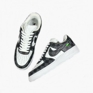 루이비통 x Air Force1 남성 블랙 스니커즈 - Louis vuitton x Air Force1 Mens Black Sneakers 