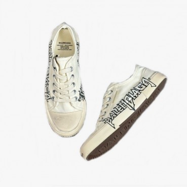 발렌시아가 남성 화이트 스니커즈 - Balenciaga Mens White Sneakers 
